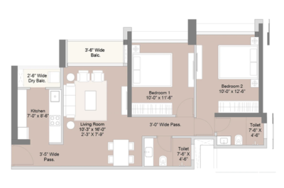 1 BHK Layout